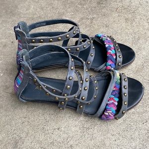 ALDO Multicolor Leather Strappy Sandal